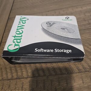 Vintage Gateway CD Storage Binder 1.5" w/ Many Software Games See Pictures